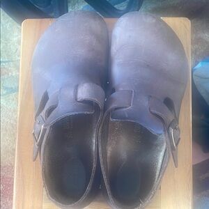 Women’s Birkenstocks Brown Leather Clogs